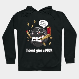 Hockey I dont give a Puck Hoodie